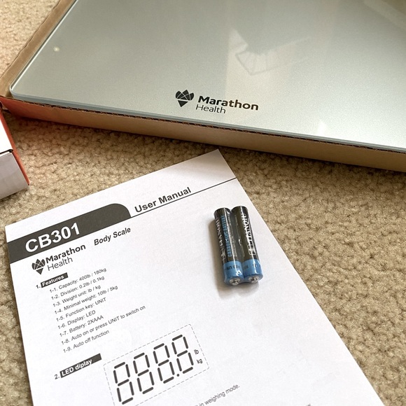 New! Digital LED Glass Bathroom Scale - Picture 6 of 11